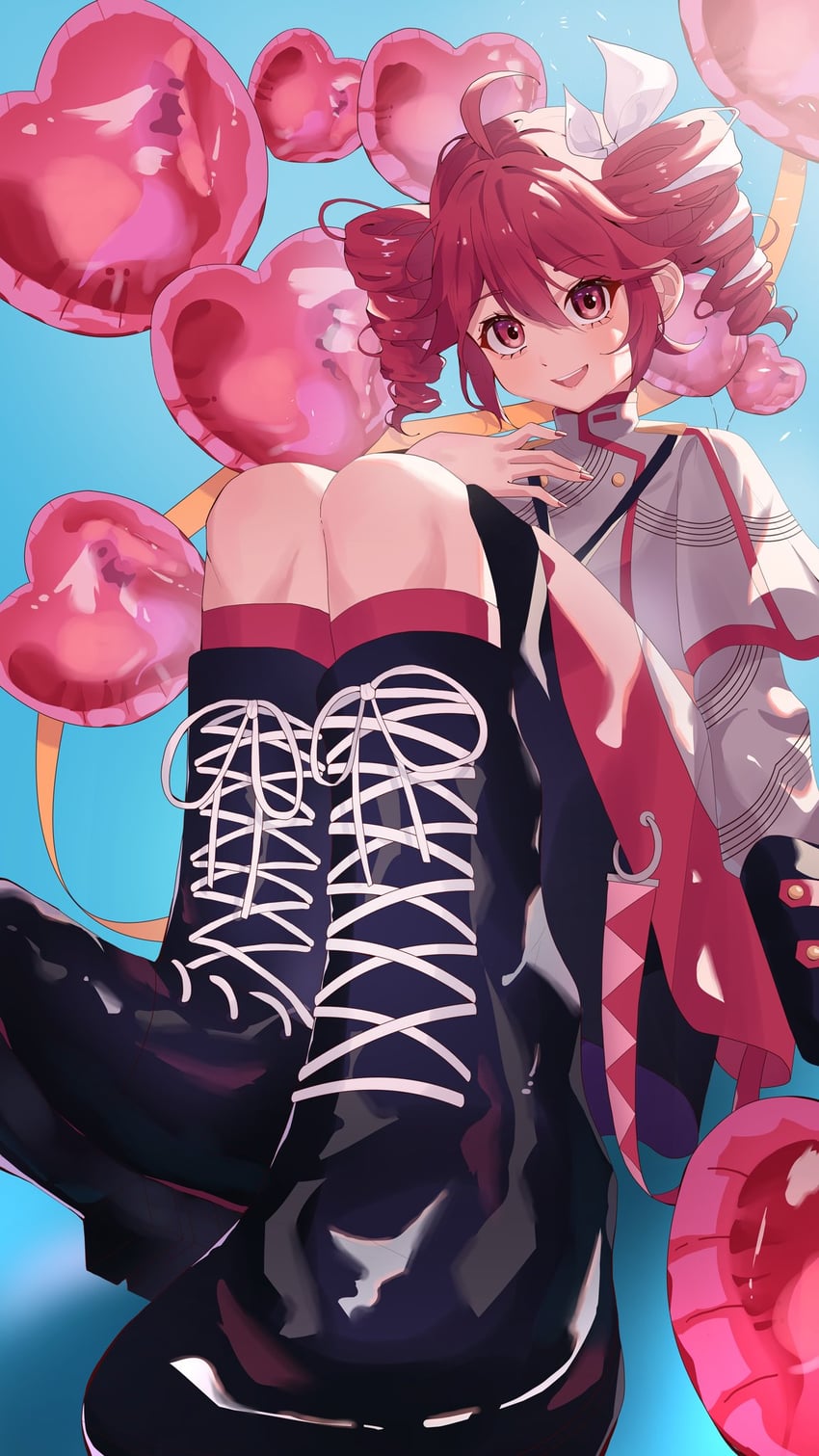 kasane teto (utau and 1 more) drawn by nanaken_(qijian23092715)
