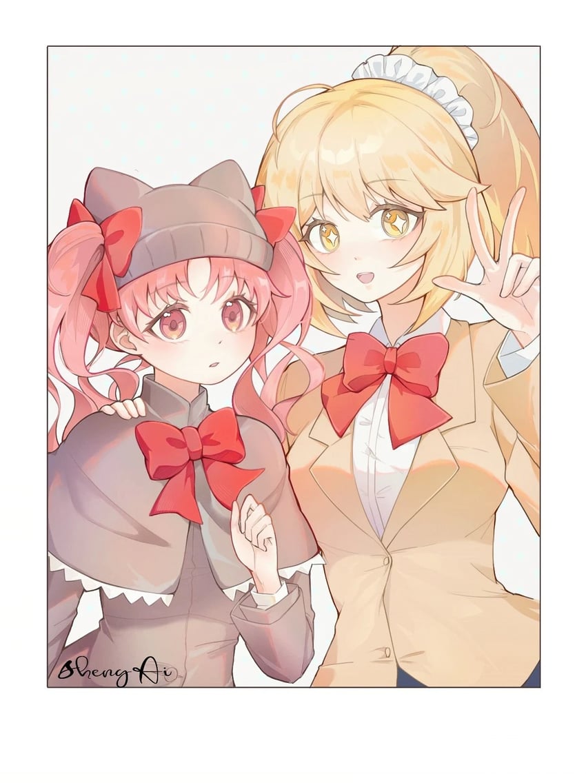 shirai kuroko and shokuhou misaki (toaru majutsu no index and 2 more) drawn by aisheng_kuroko