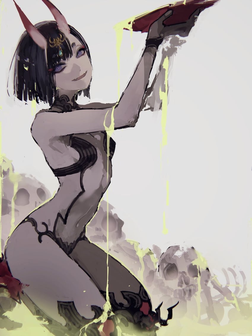 shuten douji (fate and 1 more) drawn by savamisooon