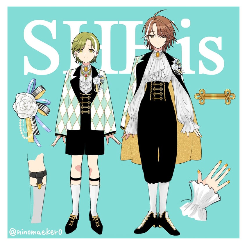 nanakusa nichika and aketa mikoto (idolmaster and 2 more) drawn by ninomaekero