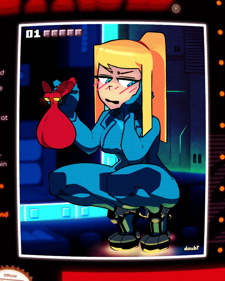 samus aran (metroid and 1 more) drawn by doubt_(thedo_ubt)