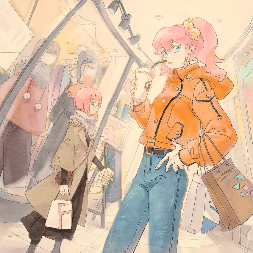 aina ardebit and heris ardebit (promare) drawn by touyuakatani_(aktn)