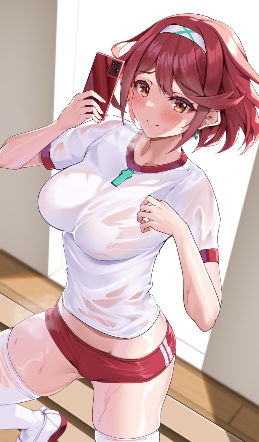 pyra (xenoblade chronicles and 1 more) drawn by matrix16
