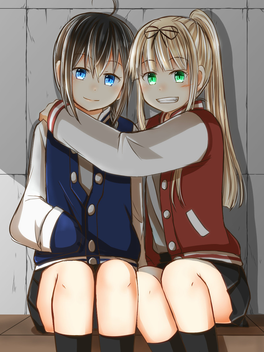 shigure and yuudachi (kantai collection) drawn by sorata_(sorairo_honpo)