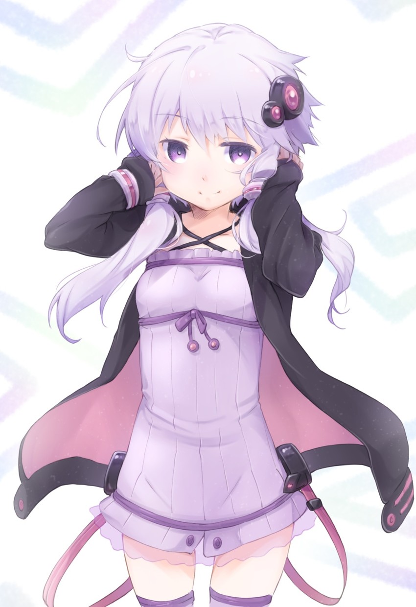 yuzuki yukari (vocaloid and 1 more) drawn by manmaru_tamago