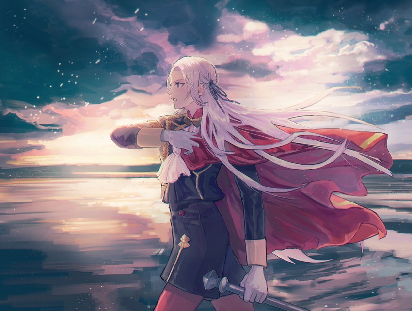 edelgard von hresvelg (fire emblem and 1 more) drawn by mrthdh