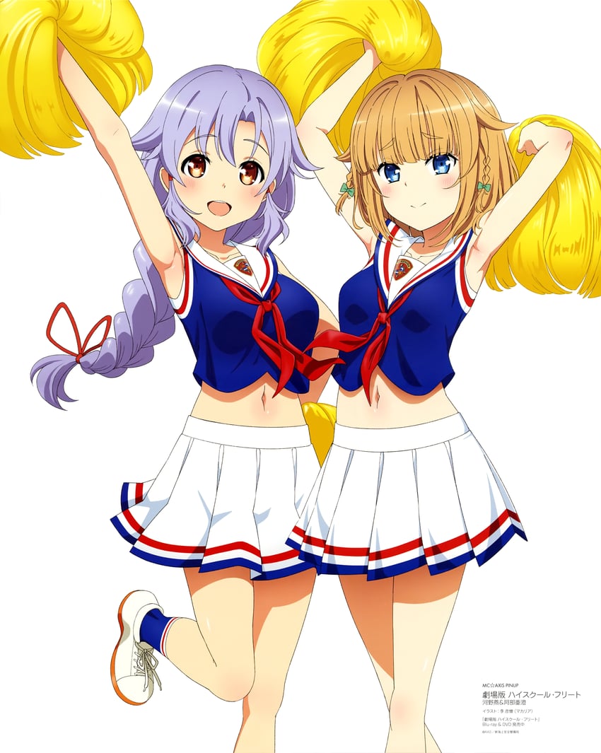 abe azumi and kawano tsubame (high school fleet and 1 more)