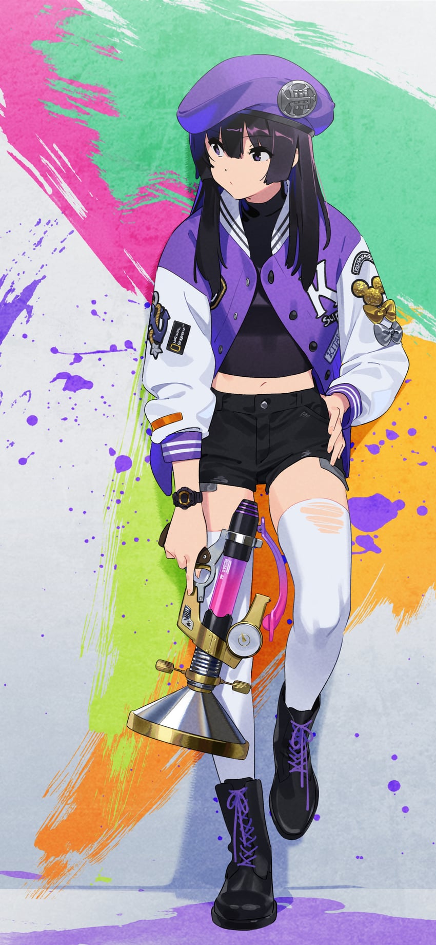 kousaka reina (splatoon and 1 more) drawn by kamo_kamen