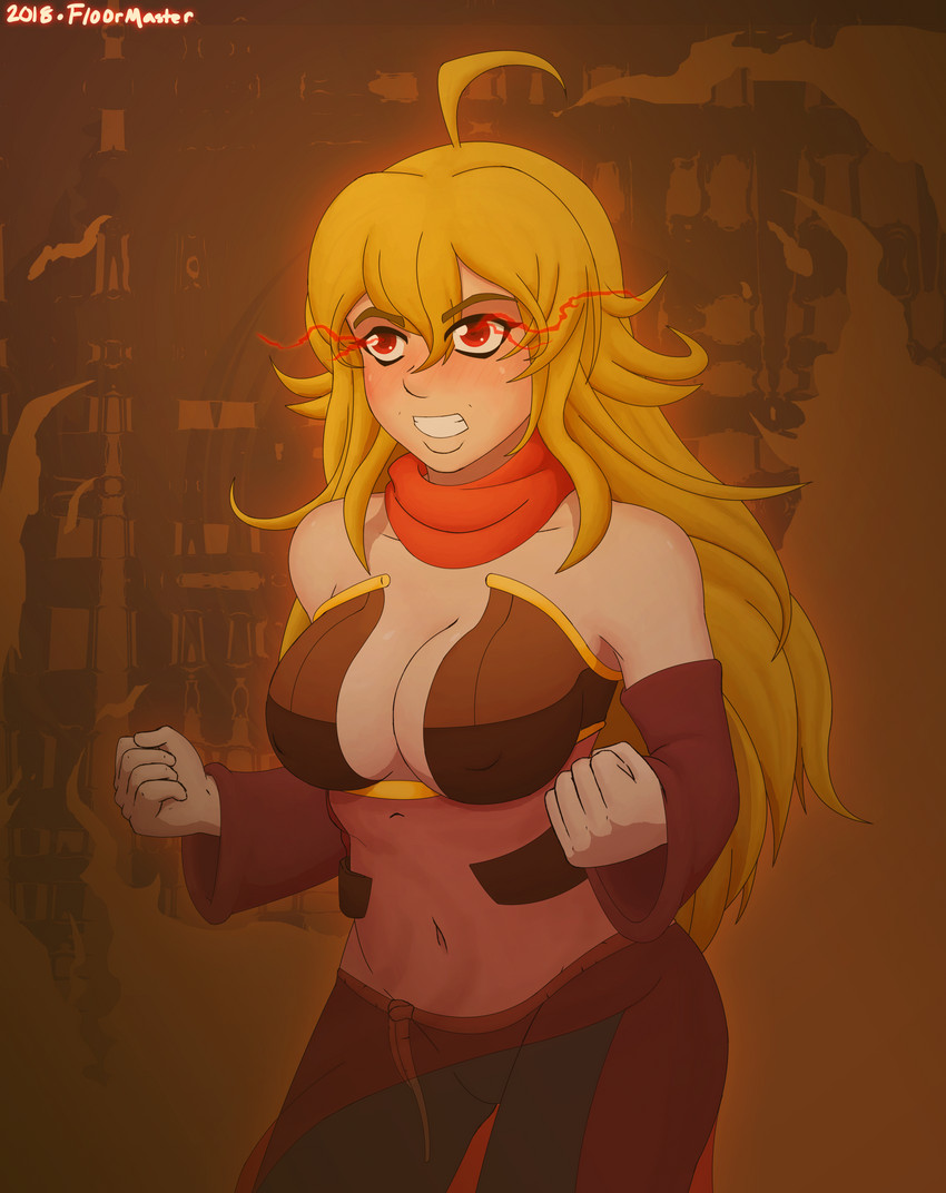 yang xiao long (rwby) drawn by fl00rmaster