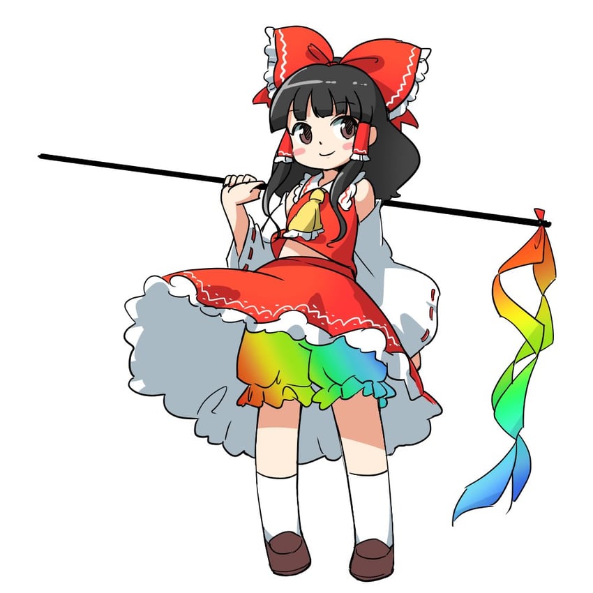 hakurei reimu (touhou and 1 more) drawn by itatatata