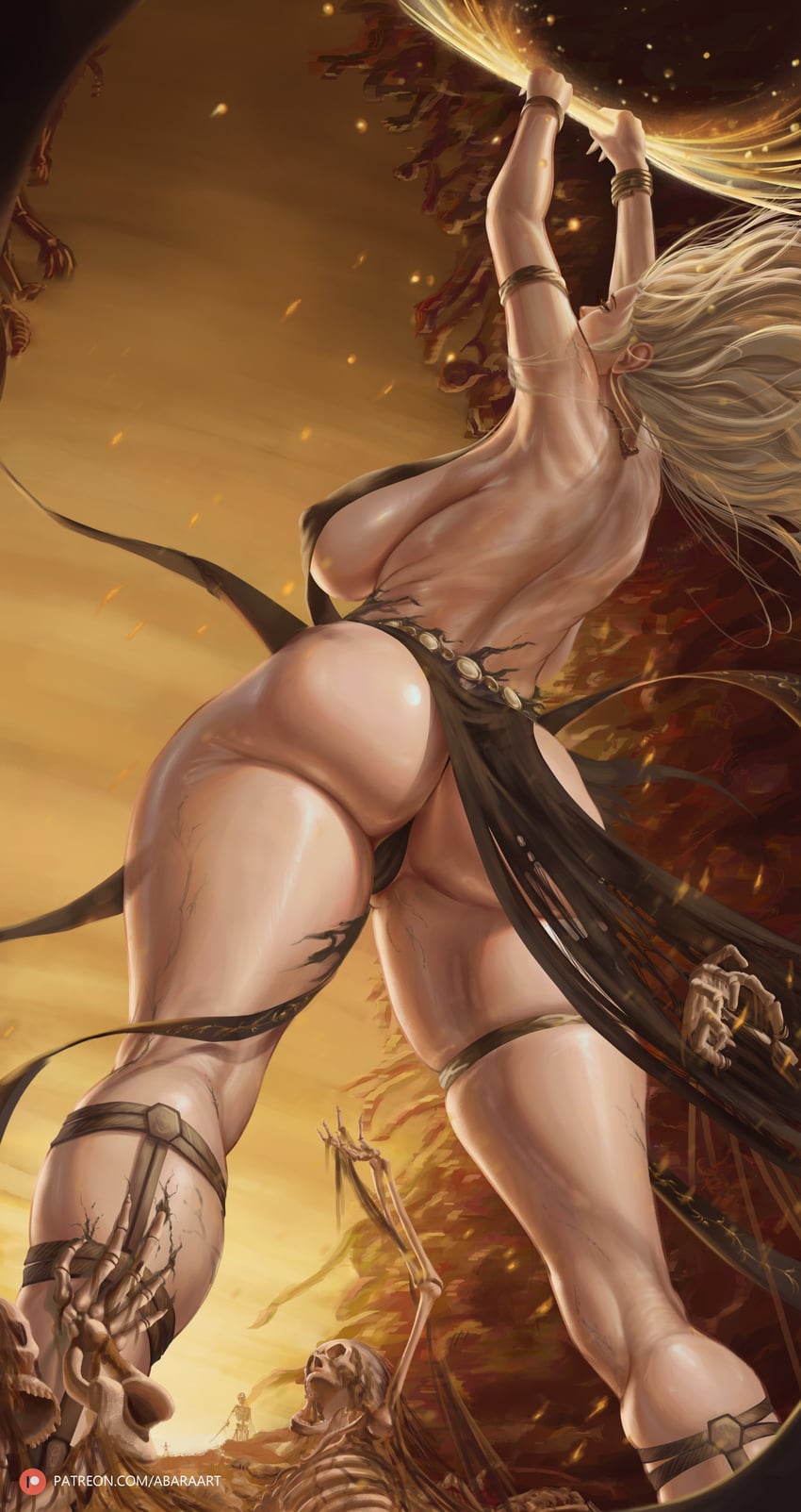 queen marika the eternal (elden ring and 1 more) drawn by abara_art