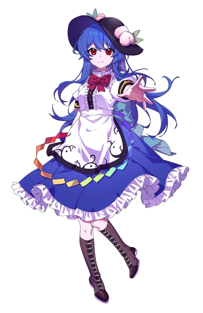 hinanawi tenshi (touhou) drawn by ssm_(ssm82048039)