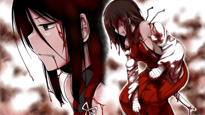 sendai hakurei no miko (touhou and 1 more) drawn by lockheart