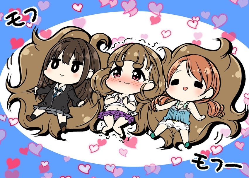 shibuya rin, hojo karen, and kamiya nao (idolmaster and 1 more) drawn by ameeba_life