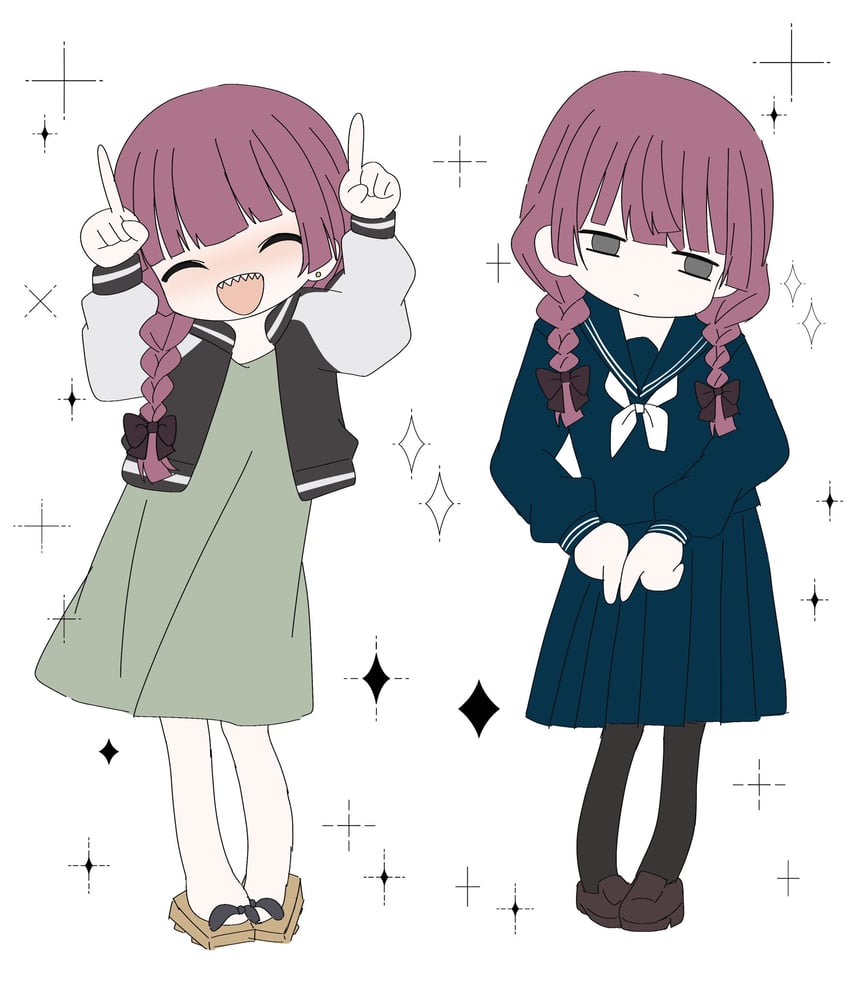 hiroi kikuri (bocchi the rock! and 2 more) drawn by marumaruru