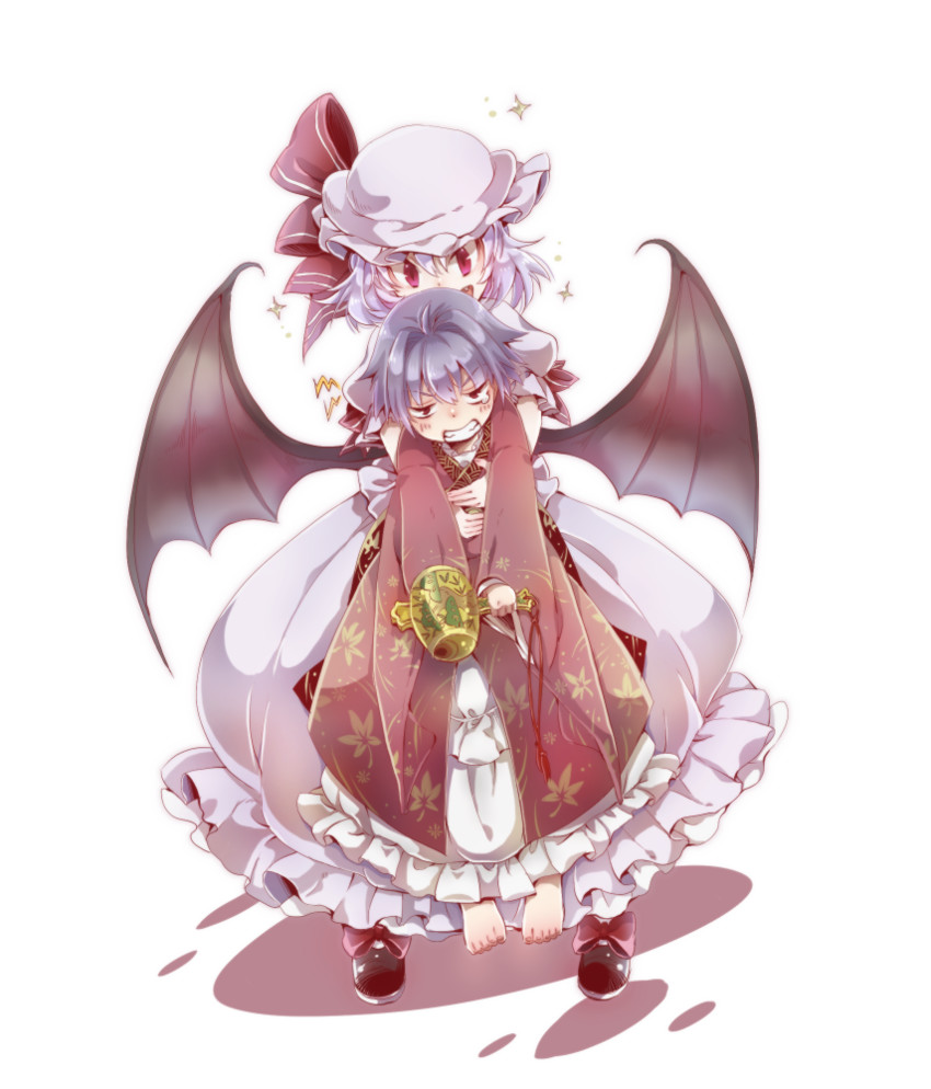 remilia scarlet and sukuna shinmyoumaru (touhou) drawn by toropp