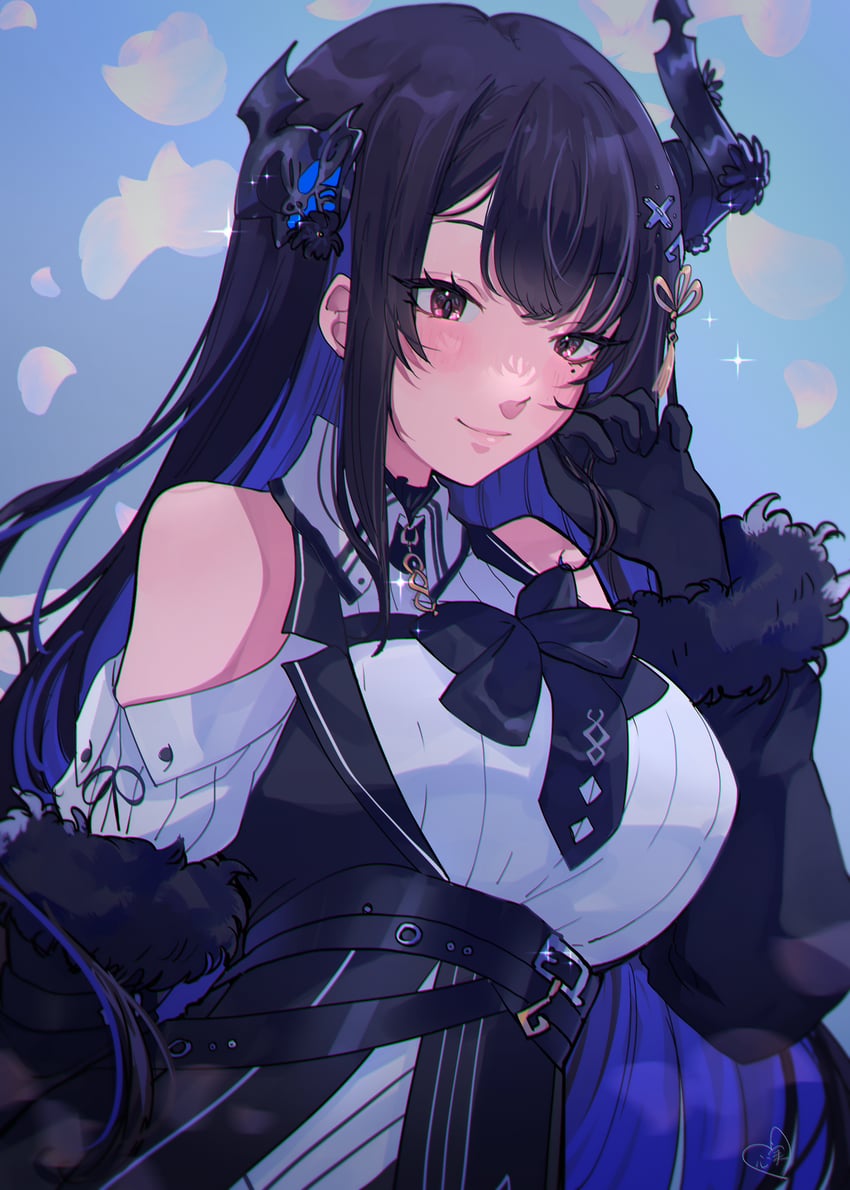 nerissa ravencroft (hololive and 1 more) drawn by kokomi_(aniesuakkaman)