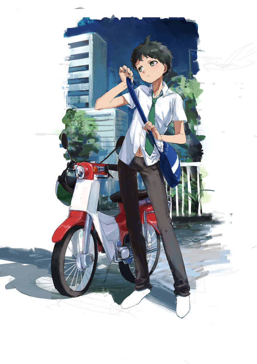 hinata hajime (danganronpa and 1 more) drawn by sobosa