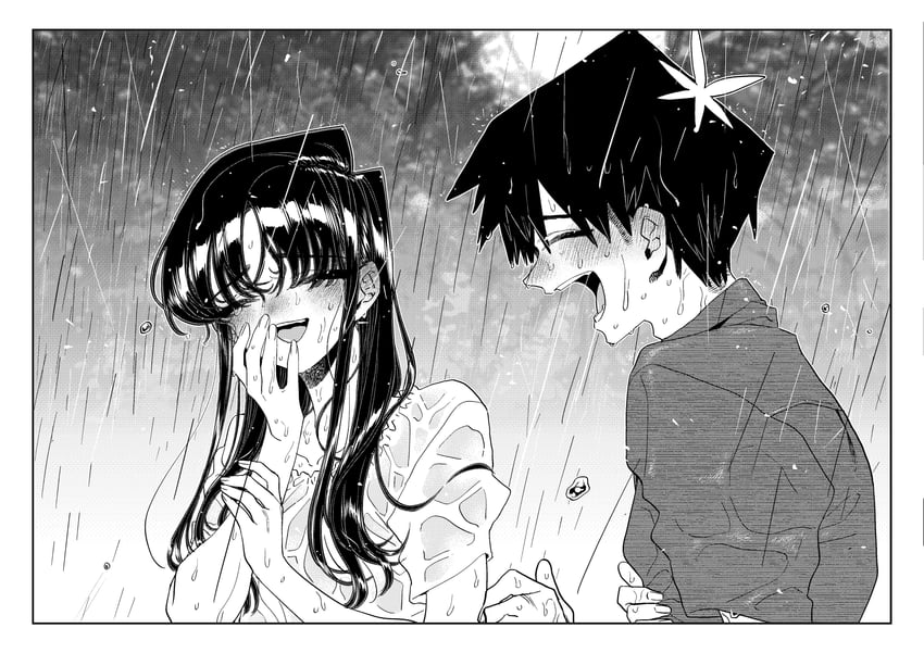 komi shouko and tadano hitohito (komi-san wa komyushou desu) drawn by oda_tomohito