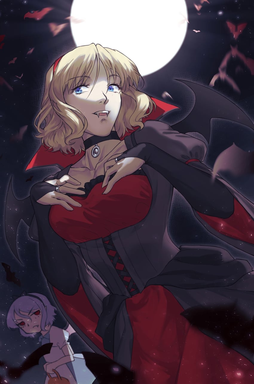 remilia scarlet, alice margatroid, and alice (touhou) drawn by arumimangotroid