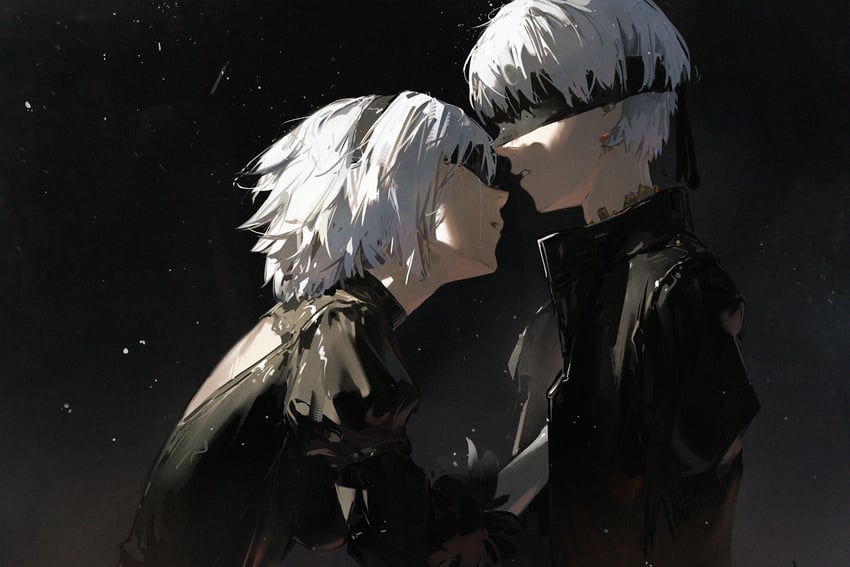 2b and 9s (nier and 1 more) drawn by dino_(dinoartforame)