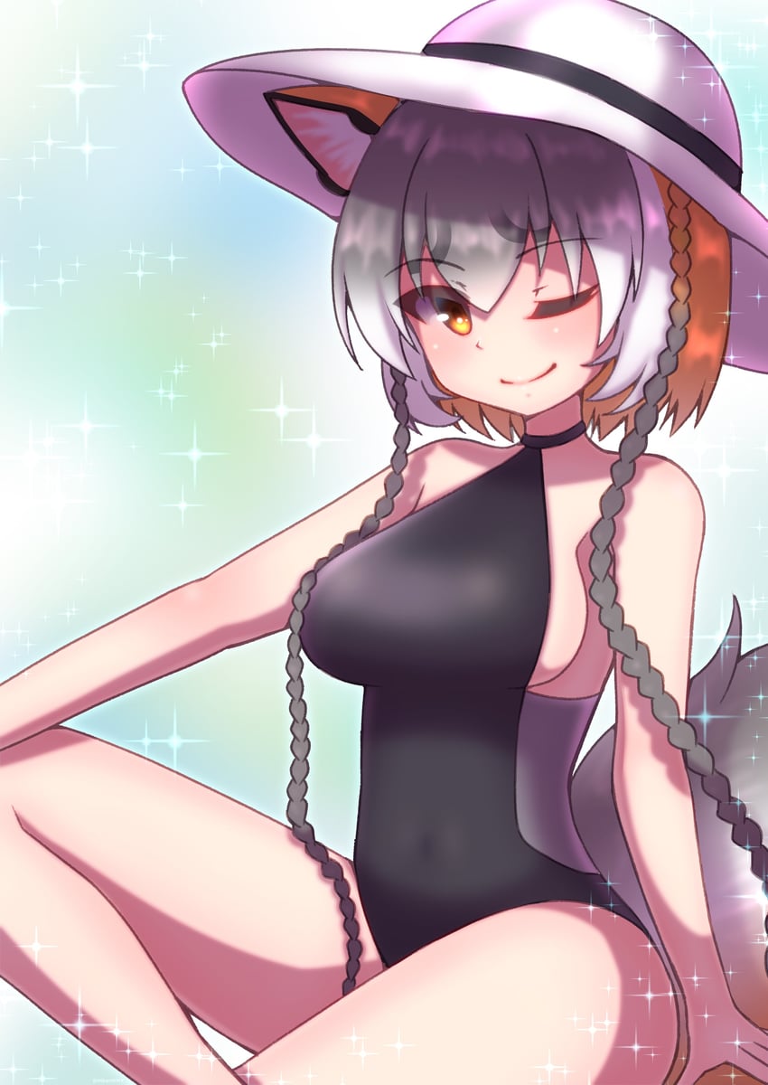 island fox (kemono friends and 1 more) drawn by hikarikmy