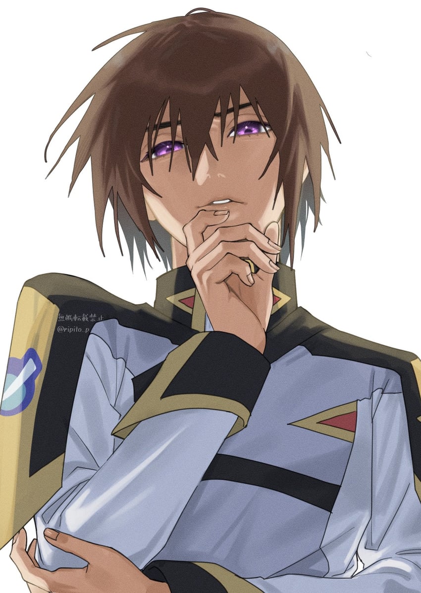 kira yamato (gundam and 2 more) drawn by ripito_p