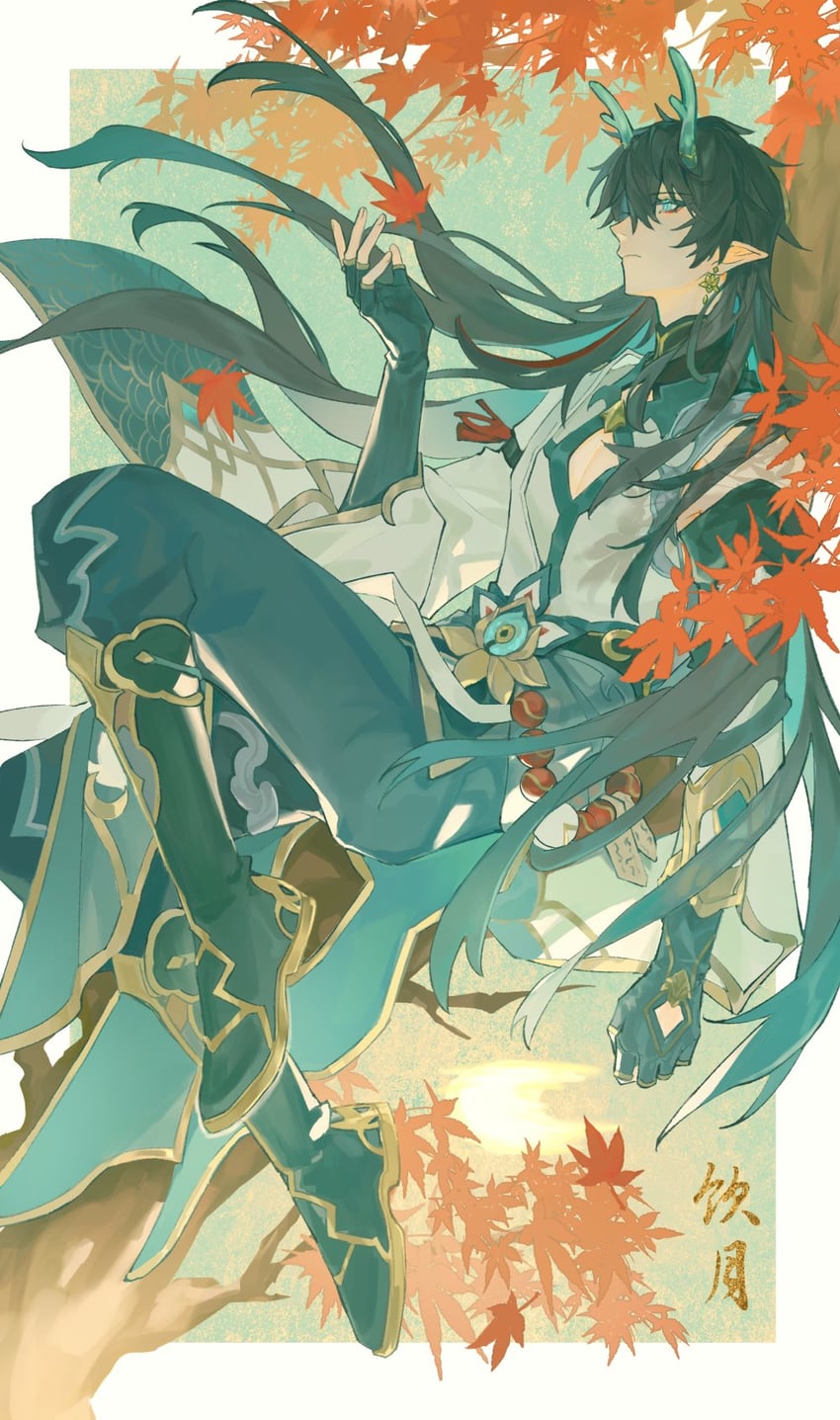dan heng (honkai and 1 more) drawn by zhao_yi