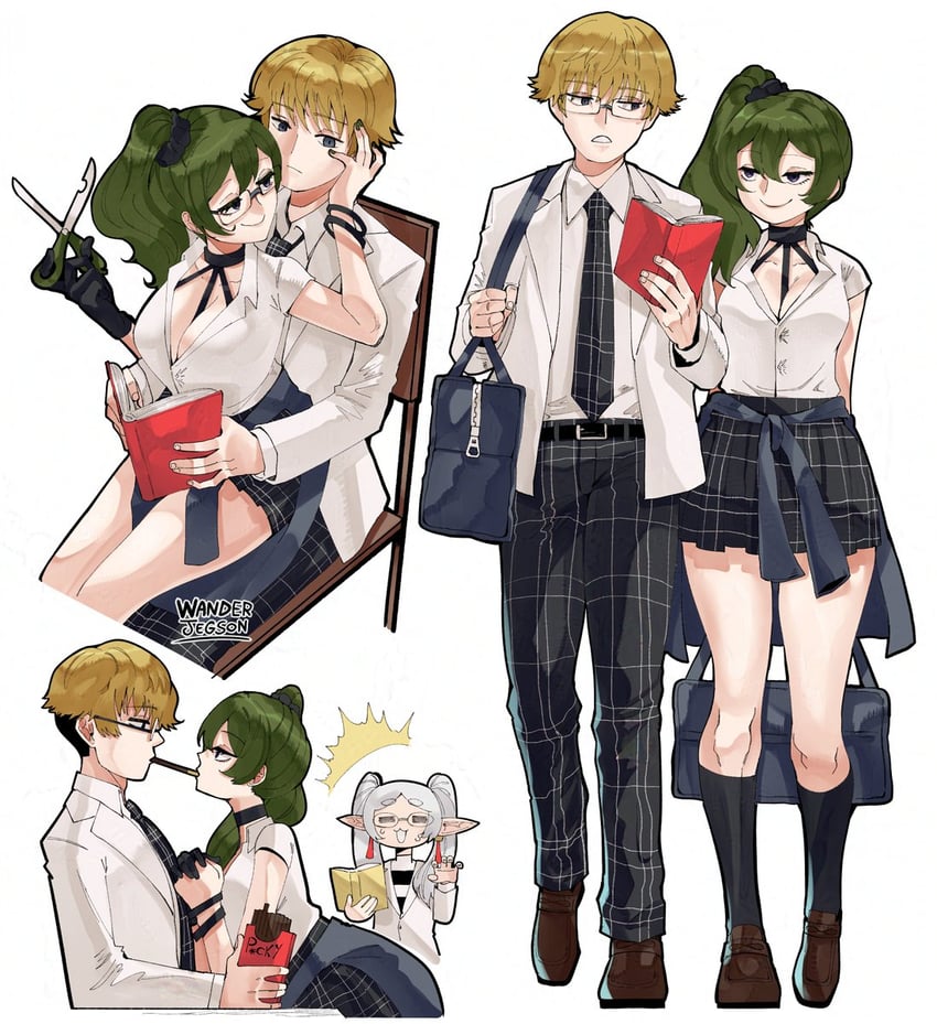 frieren, ubel, and land (sousou no frieren) drawn by wanderjegson