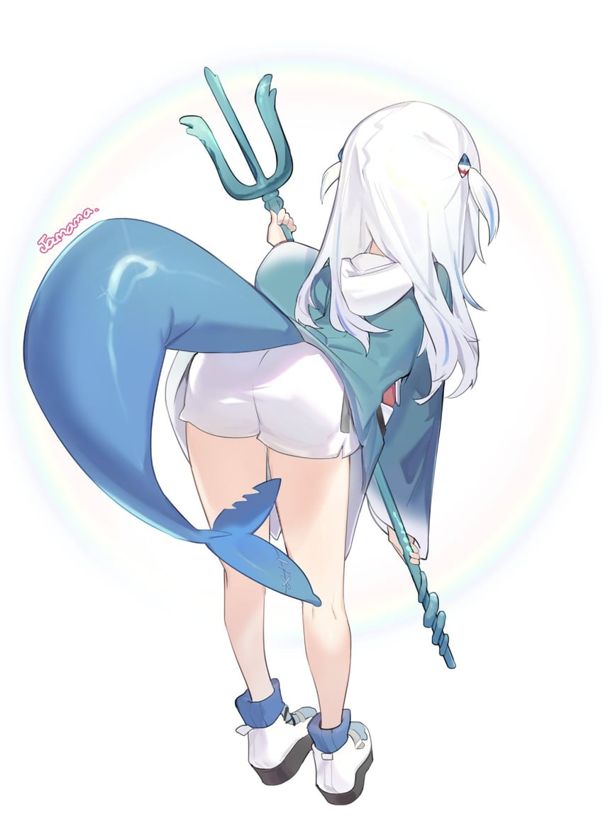 gawr gura (hololive and 1 more) drawn by jamama