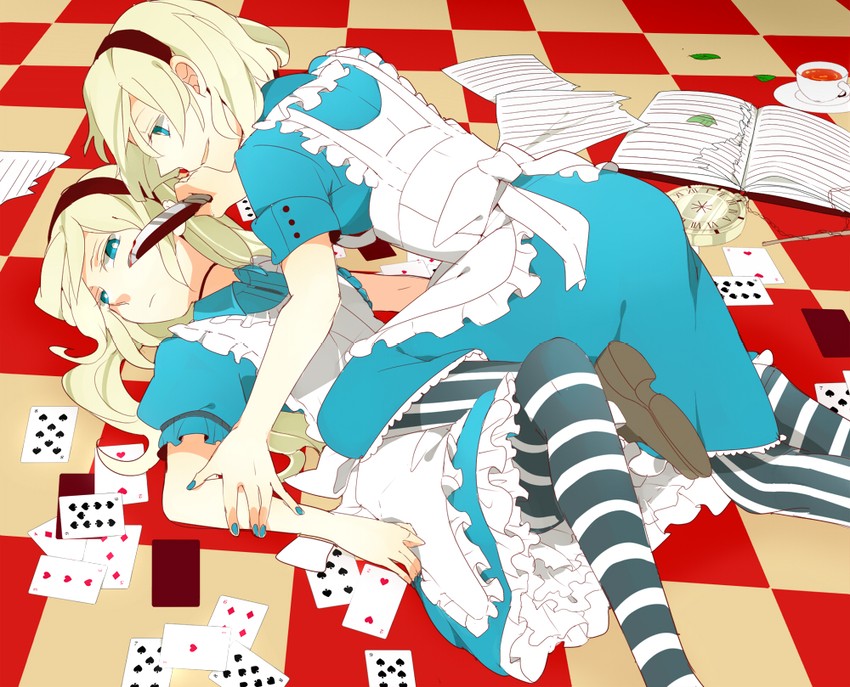 alice (alice's adventures in wonderland) drawn by al_(arupaka)