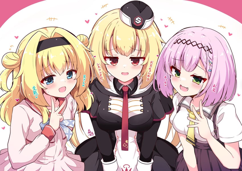 arihara nanami, tanikaze amane, and chitose sana (tenshi souzou re-boot! and 3 more) drawn by hakutocake