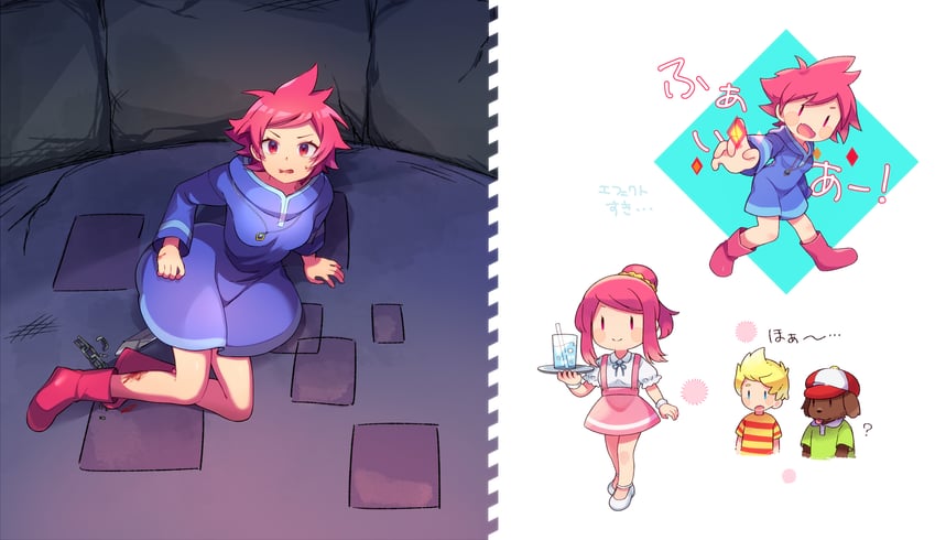 lucas, kumatora, and boney (mother and 1 more) drawn by 0mzum1