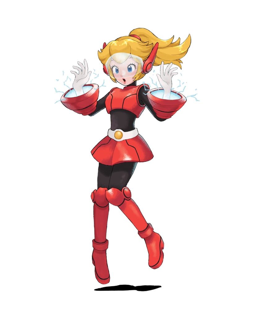 princess peach and mighty peach (mario and 1 more) drawn by jors