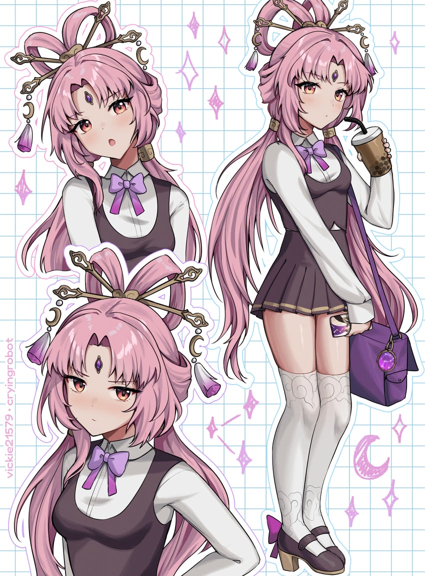 fu xuan (honkai and 1 more) drawn by vickie_(cryingrobot)