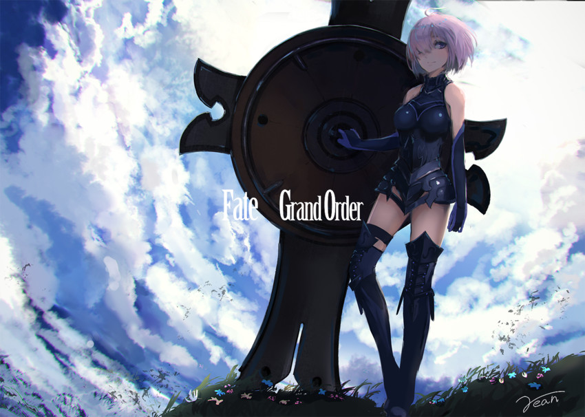 mash kyrielight (fate and 1 more) drawn by rean_(r_ean)