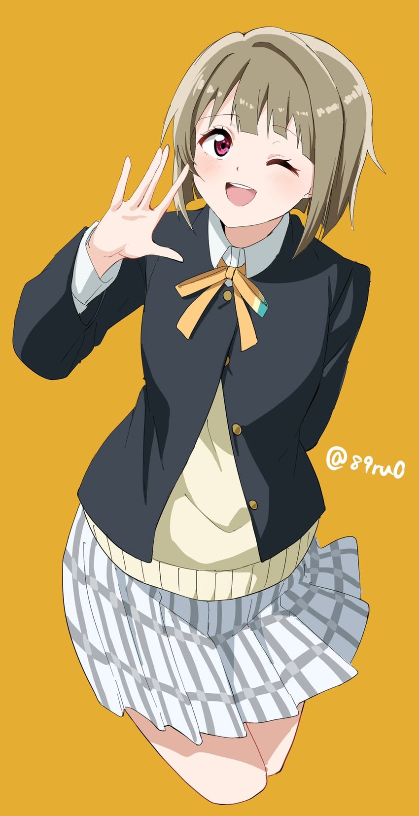 nakasu kasumi (love live! and 1 more) drawn by 89ru0