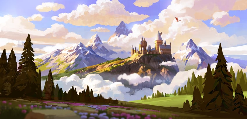 wizarding world and 1 more drawn by kevin_gnutzmans