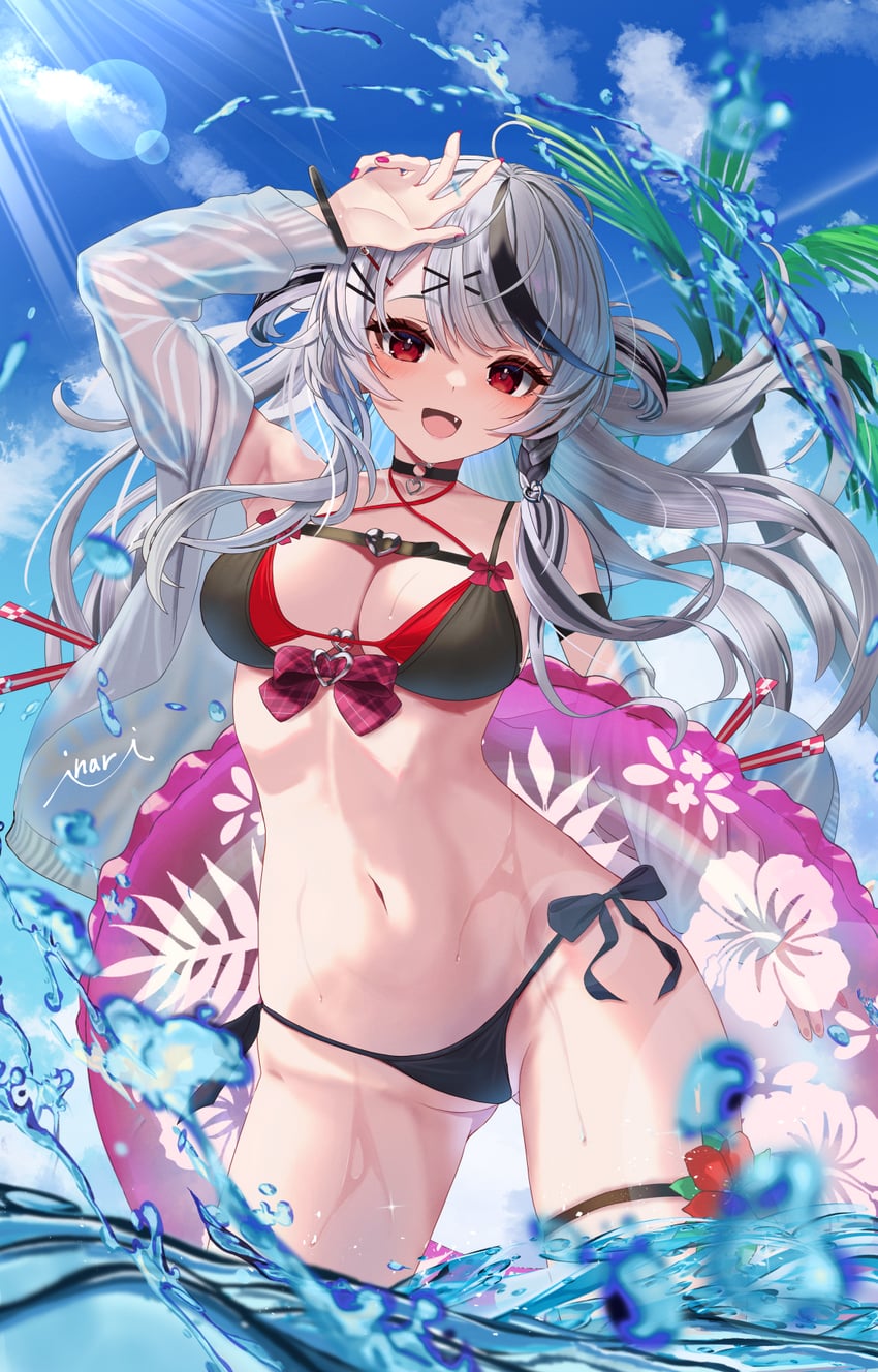 sakamata chloe (hololive) drawn by inari_(ambercrown)