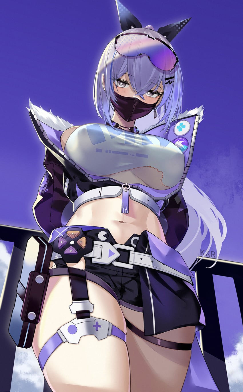 silver wolf (honkai and 1 more) drawn by srpzk