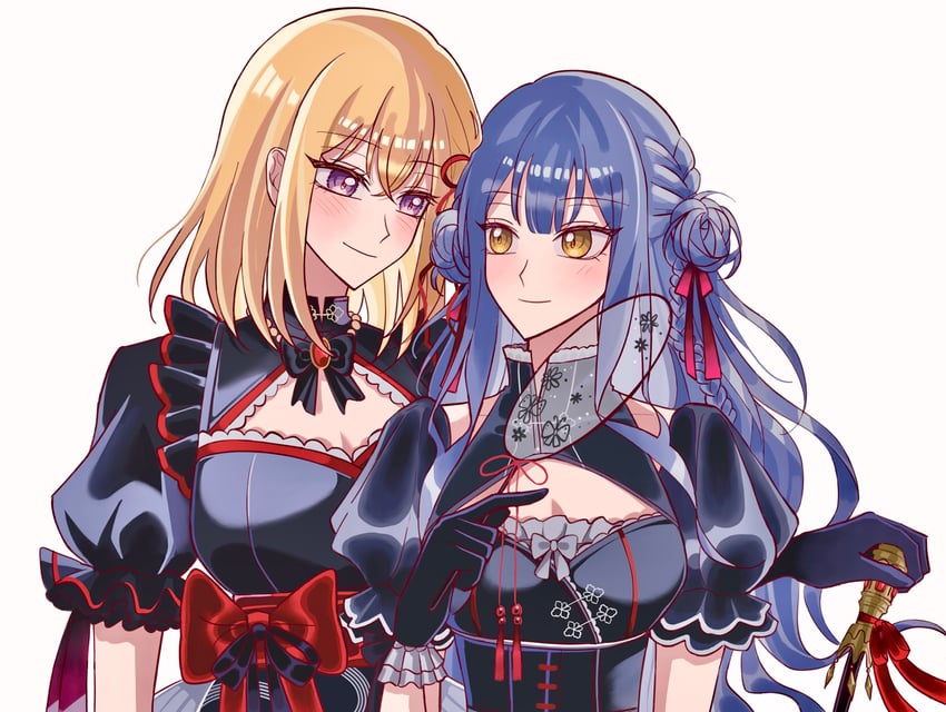 togawa sakiko and misumi uika (bang dream! and 1 more) drawn by 200bpmsoiya