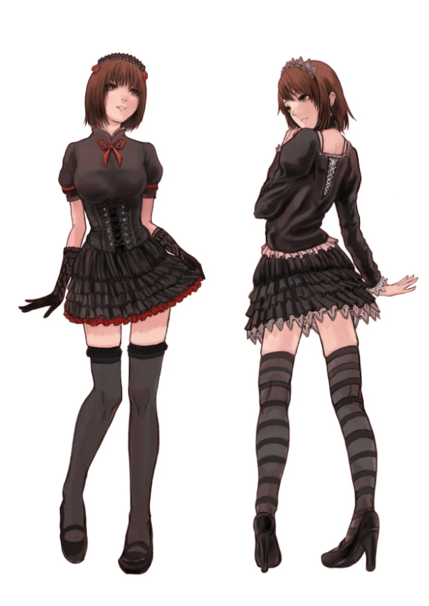 amakura mio and amakura mayu (fatal frame and 1 more) drawn by gauss_<bokashi