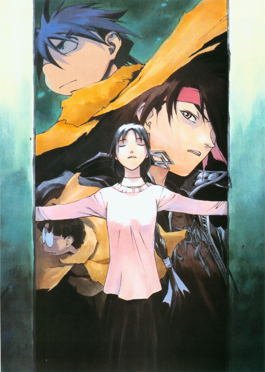 orphen, volkan, and dortin (majutsushi orphen) drawn by kusaka_yuuya