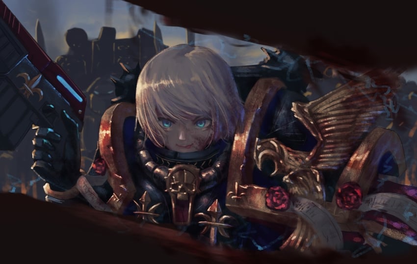 adepta sororitas (warhammer 40k) drawn by fr_(frrrr)