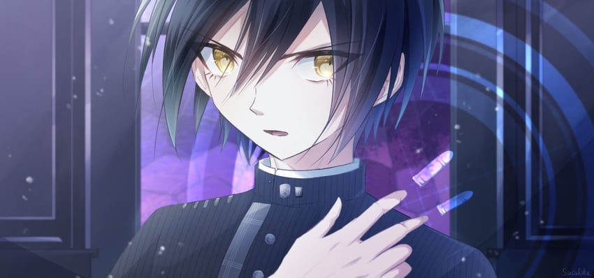 saihara shuichi (danganronpa and 1 more) drawn by mang_ye