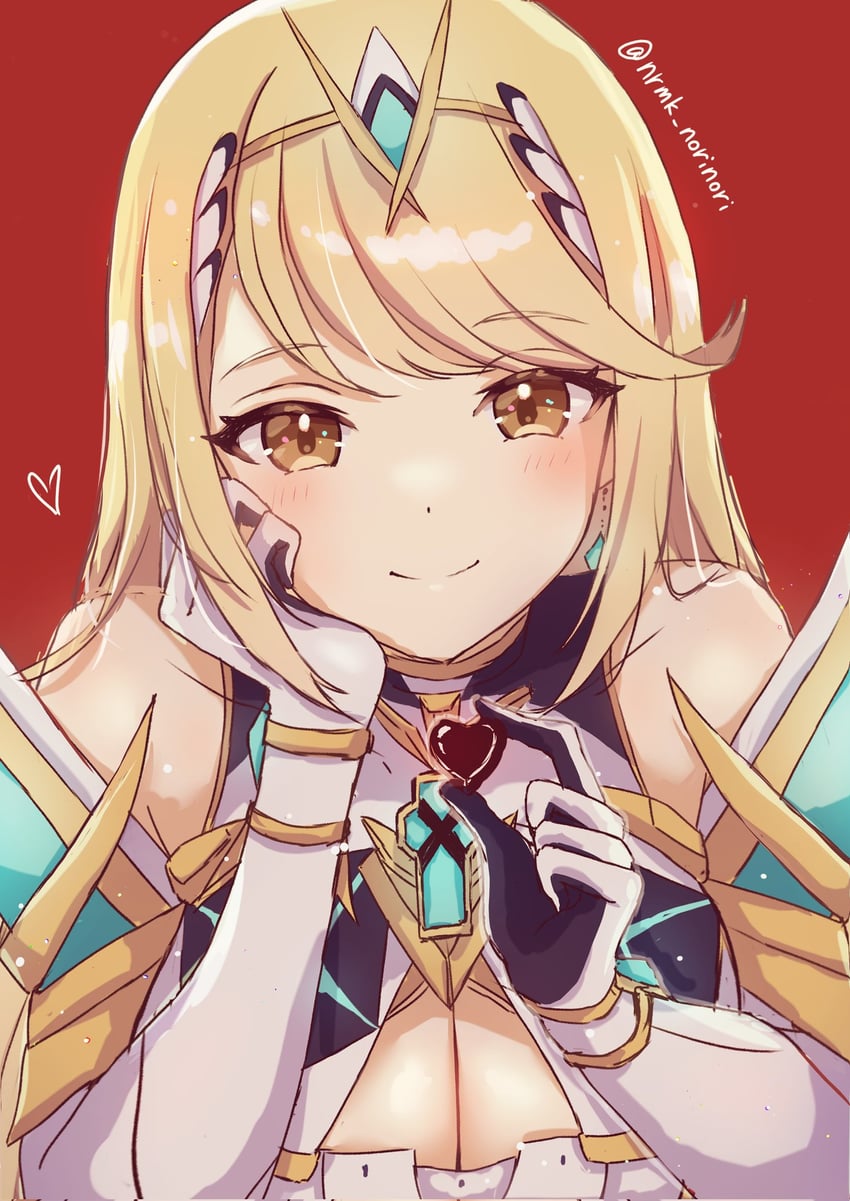 mythra (xenoblade chronicles and 1 more) drawn by norimaki_(nrmk_norinori)