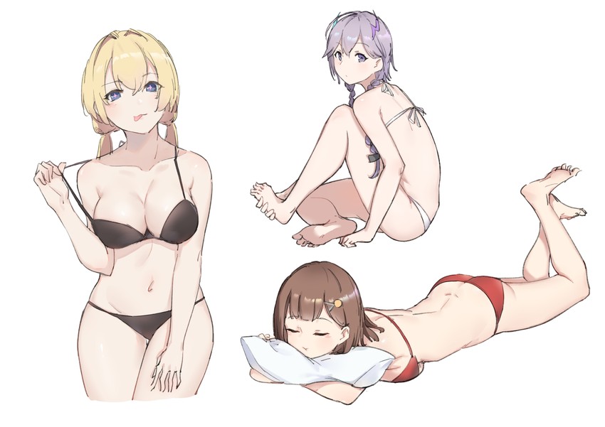nanami, yukie, and ruki (nijisanji and 1 more) drawn by jiliang_jiying_yumao