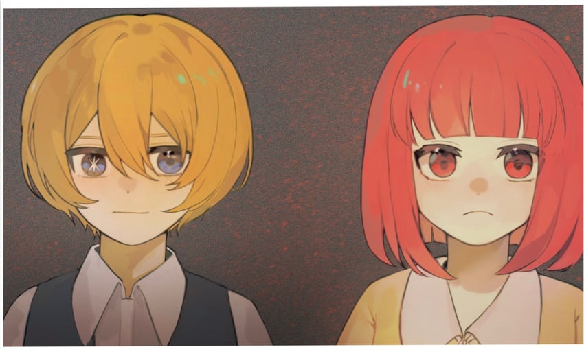 arima kana and hoshino aquamarine (oshi no ko) drawn by plum_(redlittleplum1)