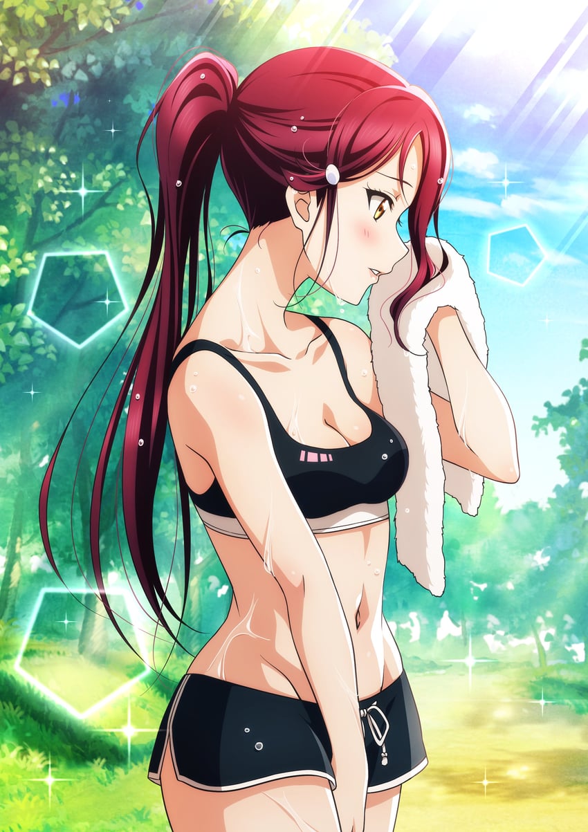 sakurauchi riko (love live! and 1 more) drawn by kougi_hiroshi