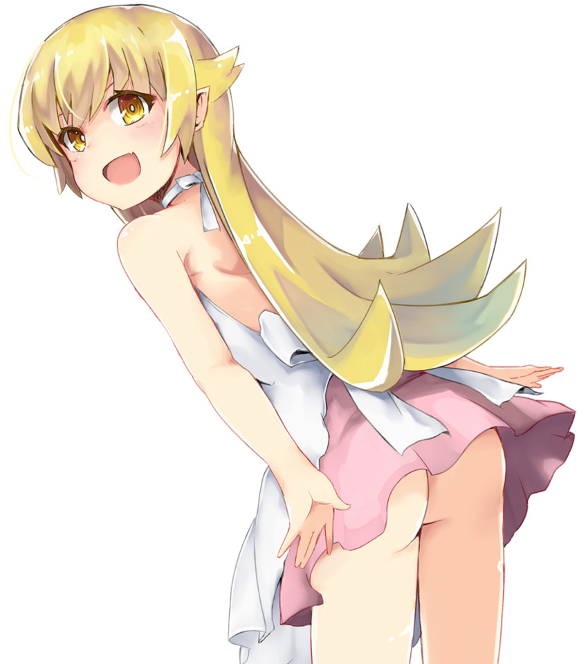 oshino shinobu (monogatari and 1 more) drawn by monobe_tsukuri